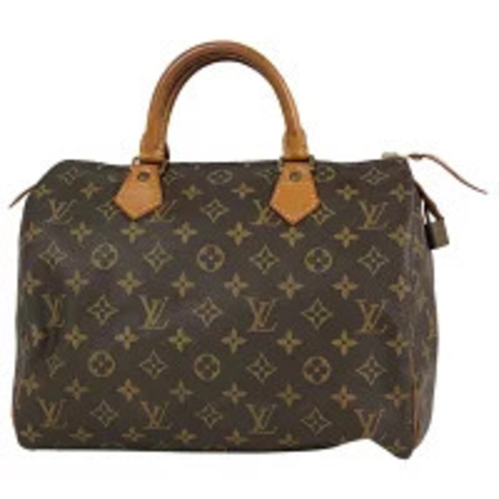 Louis Vuitton Speedy Boston Bag Commuter Handbag Monogram Brown